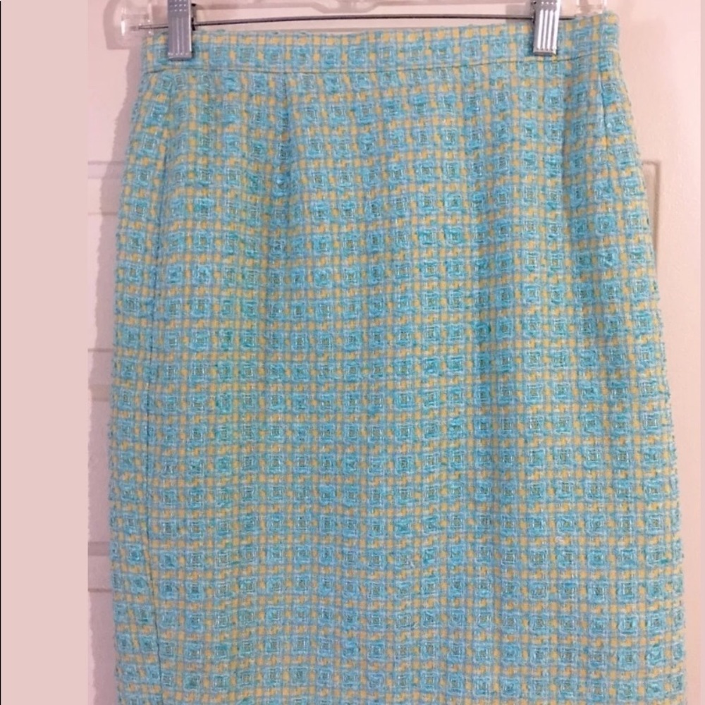 Escada Spring Tweed Pencil Skirt Sz. 4-6